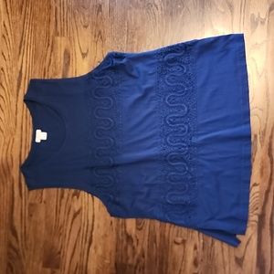 J.Crew sleeveless navy top